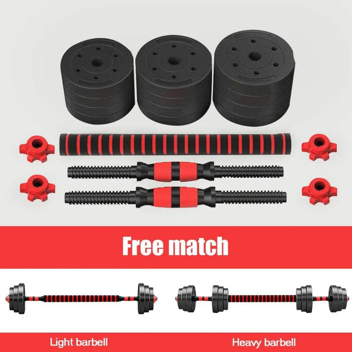 Dumbbells Weights Set 44Lb,3 in 1 Free Weights Barbells with Connector