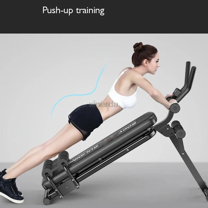 AB Abdominal Training Machine Kneeling Push Thin Belly Waist Abdominal Muscle Trainer Indoor Sport Fitness Equipment For Women