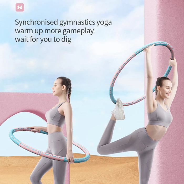 Removable Fitness Hoop Massage Foam Adult Weight Loss Training Equipment Sturdy And Soft Bodybuilding Exercise Hula Circle