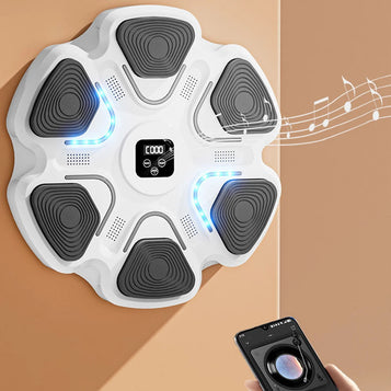 Electronic Boxing Machine Wall Mounted Music Smart Boxing Target Workout Machine Home Boxing Training Equipment with Boxing Glov