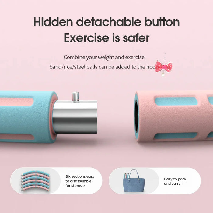 Removable Fitness Hoop Massage Foam Adult Weight Loss Training Equipment Sturdy And Soft Bodybuilding Exercise Hula Circle