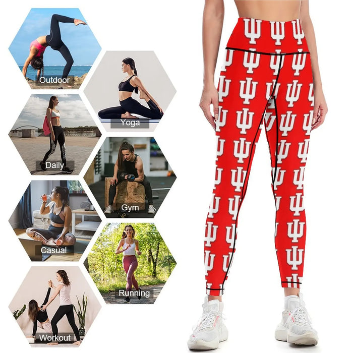Indiana University Apparel Leggings sports shirts gym Pants sport Womens Leggings