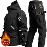 "Men's Waterproof Fleece Jackets – Winter Outdoor Tactical Suits"