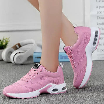 Women's Training Shoes Lace Up Breathable Training Shoes Women Training Shoes Tennis Shoes Outdoor Sports Footwear Air Cushion