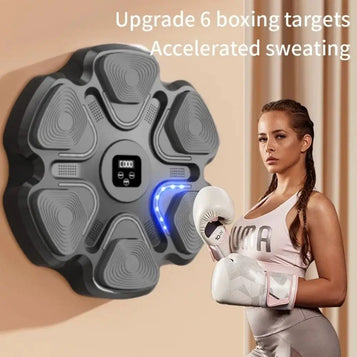 Smart Music Boxing Machine Boxing Target BT Link Music Boxing Training LED Lighted USB Charging Electronic Boxing Wall Target