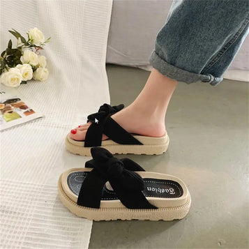 "Women's Summer Platform Sandals – Fairy Style Roman Flat Shoes"