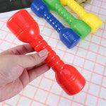 2Pcs Children Dumbbells Hand Weights Muscle Training Children Gym Dumbbells Plastic Non-slip Gym Equipment Dumbbells Kids Toy