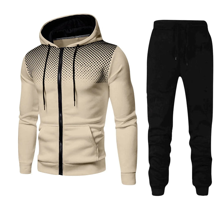 "Men's Camouflage Sportswear Set – Hoodie & Sweatpants 2 Piece"