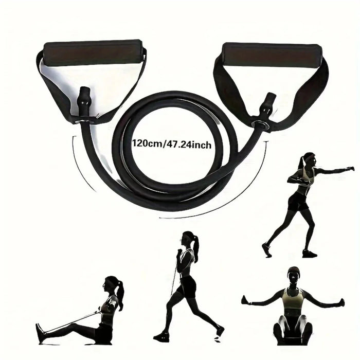 New 5 Levels Resistance Bands with Handles Training Exercise Tube Band Pull Rope Fitness  Elastic Bands Workouts Strength Equipm