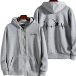 "Men's Tracksuit Sweatshirt – Zip Up Hoodie & Sportswear Pants"