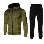 "Men's Camouflage Sportswear Set – Hoodie & Sweatpants 2 Piece"