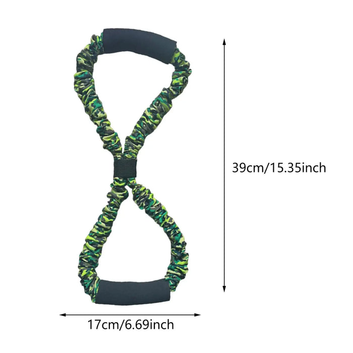 8 Shape Resistance Band Equipment Practical Pilates Home Stretch Chest Fitness