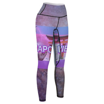 VAPOR VIBES Vaporwear Apparel Leggings for fitness Women's sports pants Womens Leggings