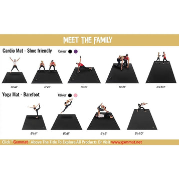 Extra Large Exercise Mat 10'x6'x7mm, Ultra Durable Workout Mats for Home Gym Flooring