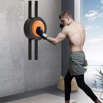 PU Leather Wall Round Punching Pad Boxing Punch Target Training Sandbag Sports Dummy Punching Bag Fighter Martial Arts Fitness