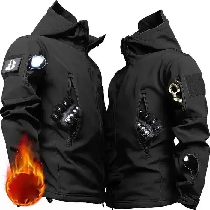 "Men's Waterproof Fleece Jackets – Winter Outdoor Tactical Suits"