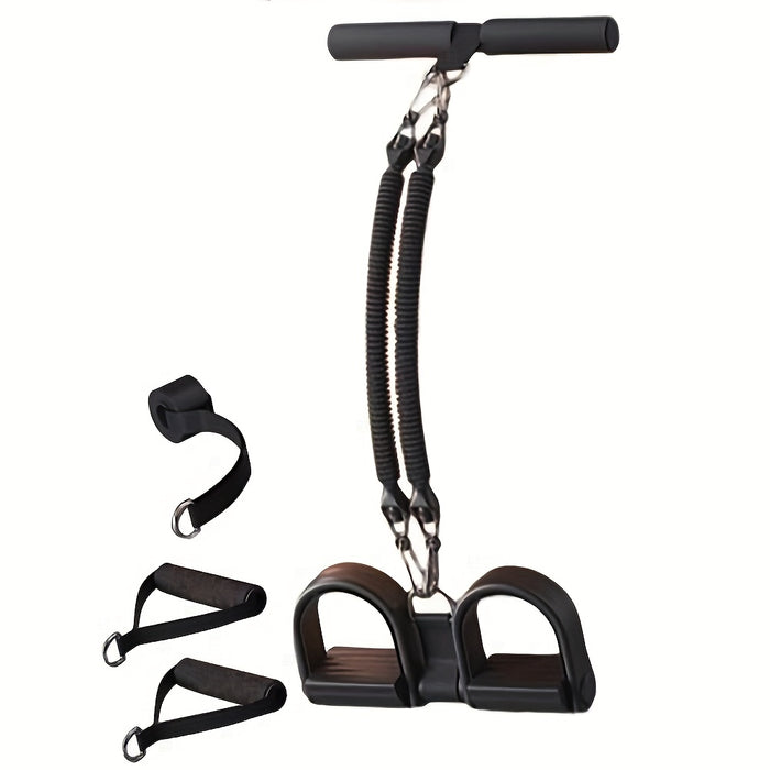 Adjustable EVA Resistance Puller – Sliding Pedal Trainer with Footrest